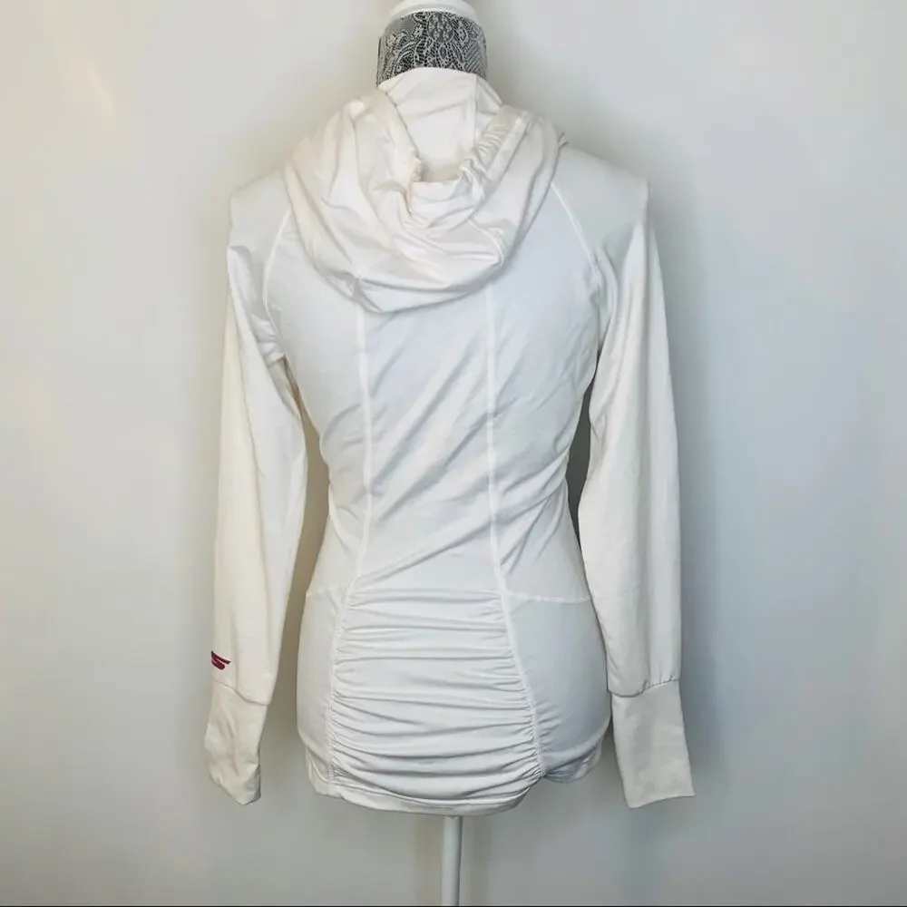 Skechers Activewear Womens Pullover Lightweight Hoodie in Cream Size XS
